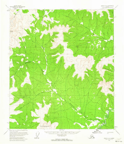 United States Geological Survey Eagle A-4, AK (1956, 63360-Scale) digital map
