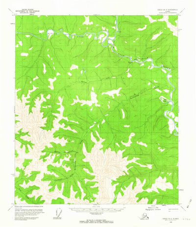 United States Geological Survey Eagle B-3, AK (1956, 63360-Scale) digital map