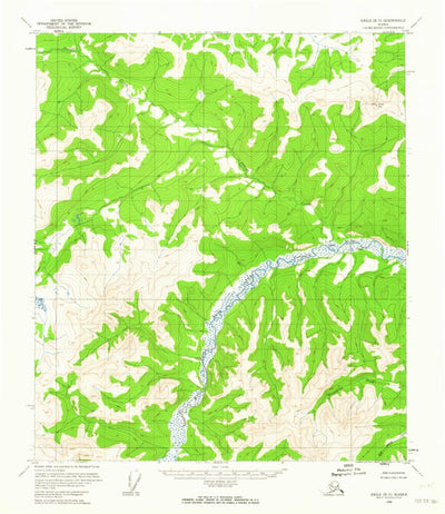 United States Geological Survey Eagle B-5, AK (1956, 63360-Scale) digital map