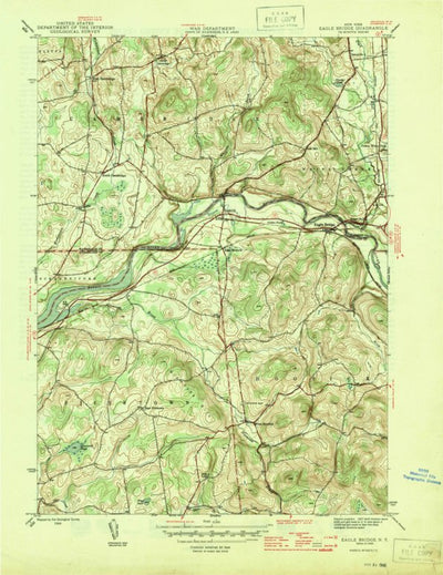 United States Geological Survey Eagle Bridge, NY (1946, 31680-Scale) digital map
