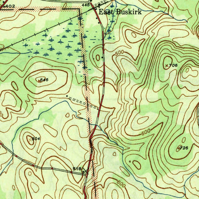 United States Geological Survey Eagle Bridge, NY (1946, 31680-Scale) digital map