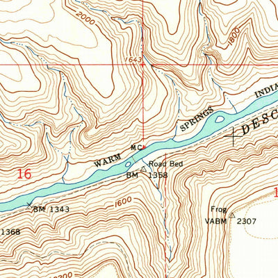 United States Geological Survey Eagle Butte, OR (1962, 24000-Scale) digital map