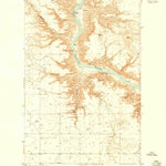 United States Geological Survey Eagle Buttes, MT (1953, 24000-Scale) digital map