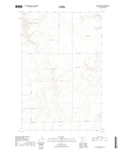 United States Geological Survey Eagle Buttes SW, MT (2020, 24000-Scale) digital map