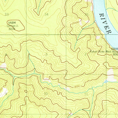 United States Geological Survey Eagle C-1, AK (1956, 63360-Scale) digital map