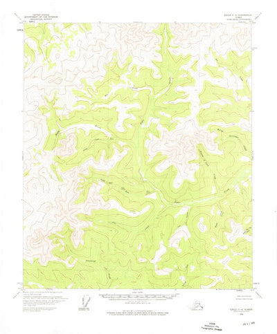 United States Geological Survey Eagle C-4, AK (1956, 63360-Scale) digital map