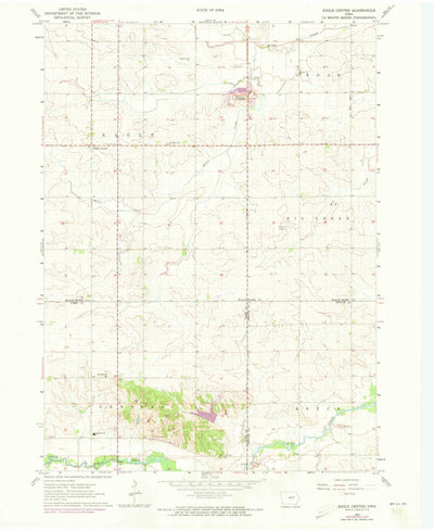 United States Geological Survey Eagle Center, IA (1963, 24000-Scale) digital map
