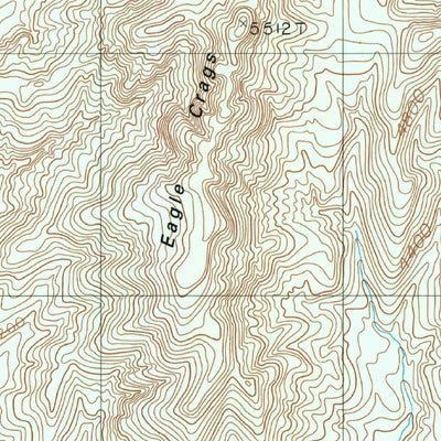 United States Geological Survey Eagle Crags, CA (1987, 24000-Scale) digital map