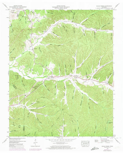 United States Geological Survey Eagle Creek, TN (1949, 24000-Scale) digital map