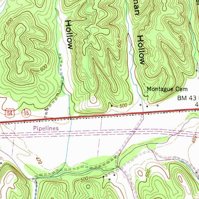 United States Geological Survey Eagle Creek, TN (1949, 24000-Scale) digital map