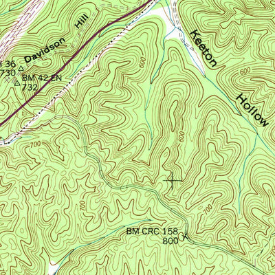 United States Geological Survey Eagle Creek, TN (1949, 24000-Scale) digital map