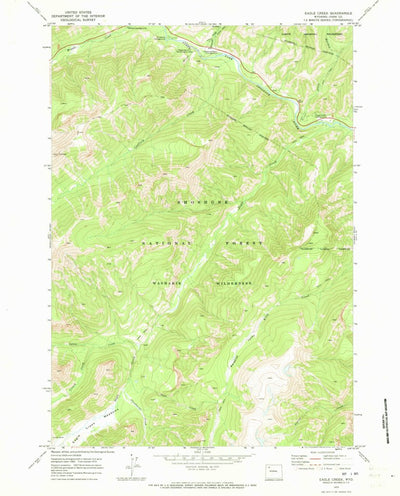 United States Geological Survey Eagle Creek, WY (1970, 24000-Scale) digital map