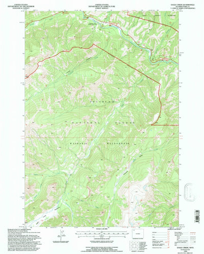 United States Geological Survey Eagle Creek, WY (1991, 24000-Scale) digital map