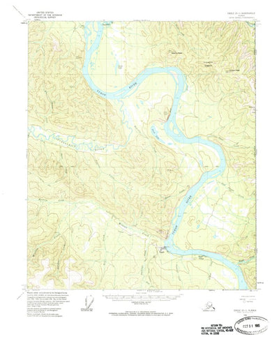United States Geological Survey Eagle D-1, AK (1956, 63360-Scale) digital map