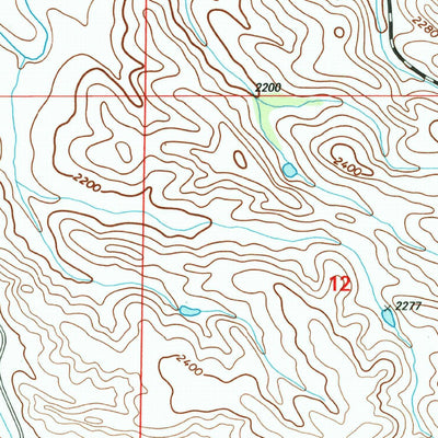 United States Geological Survey Eagle Draw, ND (1997, 24000-Scale) digital map