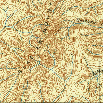 United States Geological Survey Eagle E, AK (1899, 250000-Scale) digital map