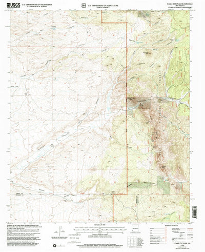 United States Geological Survey Eagle Eye Peak, NM (1999, 24000-Scale) digital map