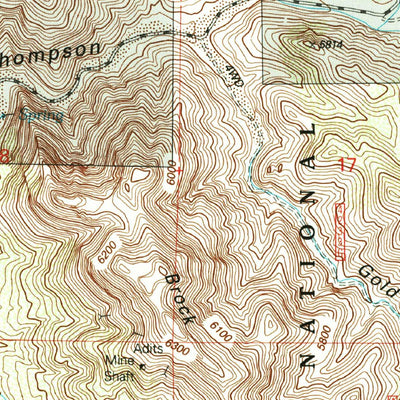 United States Geological Survey Eagle Eye Peak, NM (1999, 24000-Scale) digital map