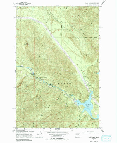United States Geological Survey Eagle Gorge, WA (1993, 24000-Scale) digital map