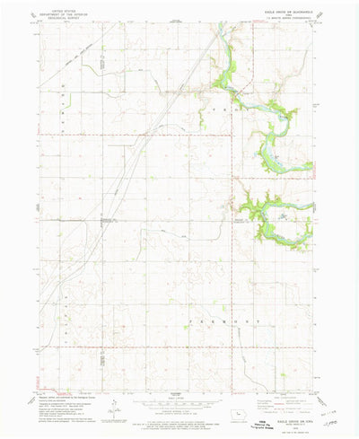 United States Geological Survey Eagle Grove SW, IA (1978, 24000-Scale) digital map