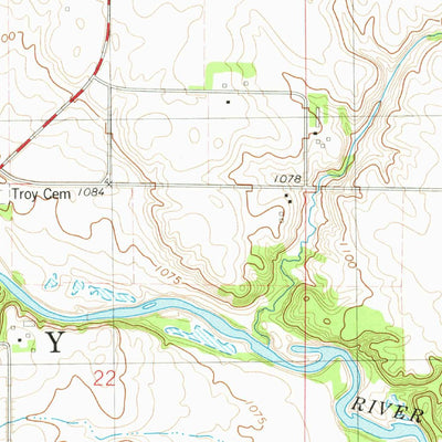 United States Geological Survey Eagle Grove SW, IA (1978, 24000-Scale) digital map