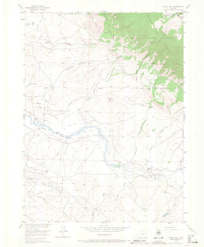 United States Geological Survey Eagle Hill, CO (1955, 24000-Scale) digital map
