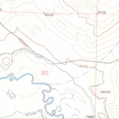 United States Geological Survey Eagle Hill, CO (1955, 24000-Scale) digital map
