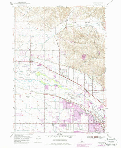 United States Geological Survey Eagle, ID (1953, 24000-Scale) digital map
