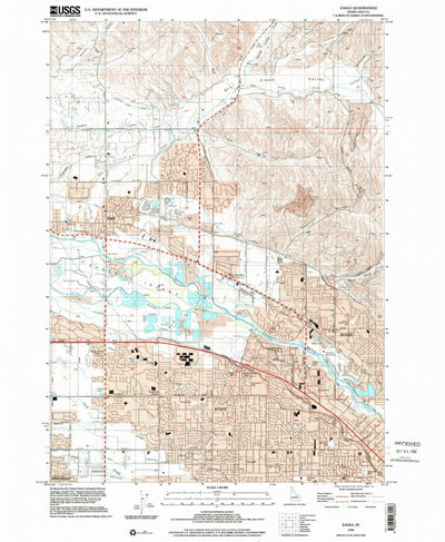 United States Geological Survey Eagle, ID (1998, 24000-Scale) digital map