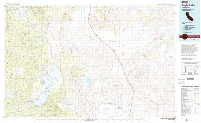 United States Geological Survey Eagle Lake, CA (1992, 100000-Scale) digital map