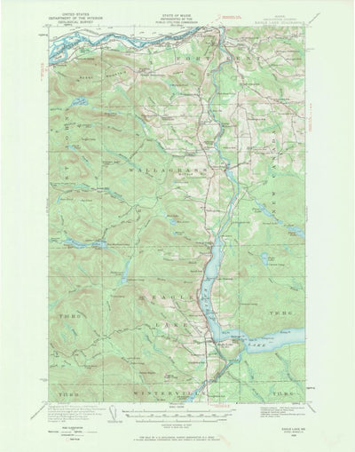 United States Geological Survey Eagle Lake, ME (1928, 62500-Scale) digital map