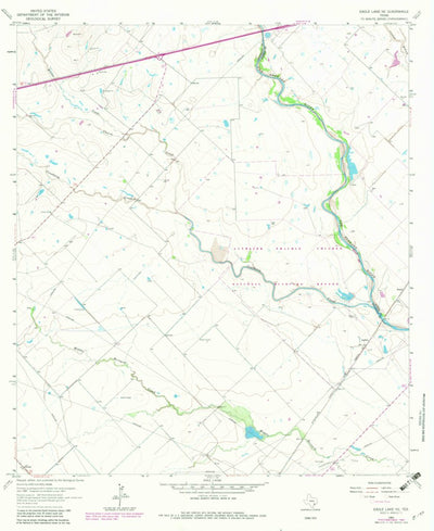 United States Geological Survey Eagle Lake NE, TX (1963, 24000-Scale) digital map