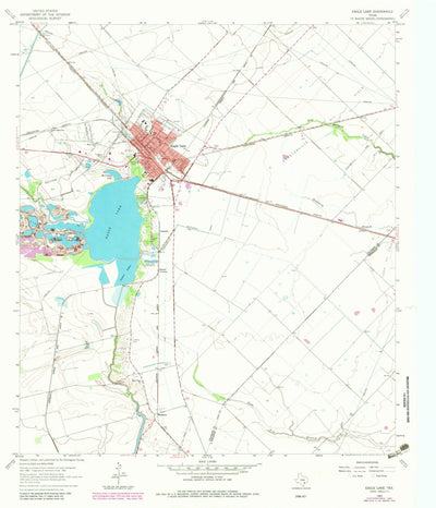 United States Geological Survey Eagle Lake, TX (1963, 24000-Scale) digital map