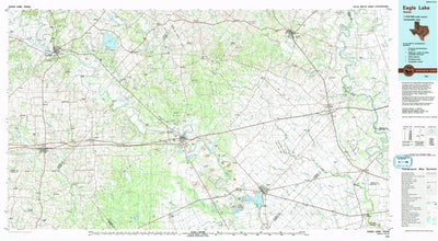 United States Geological Survey Eagle Lake, TX (1985, 100000-Scale) digital map
