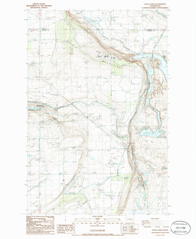 United States Geological Survey Eagle Lakes, WA (1986, 24000-Scale) digital map
