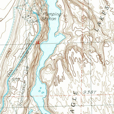 United States Geological Survey Eagle Lakes, WA (1986, 24000-Scale) digital map