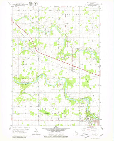 United States Geological Survey Eagle, MI (1978, 24000-Scale) digital map