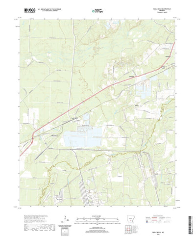 United States Geological Survey Eagle Mills, AR (2020, 24000-Scale) digital map