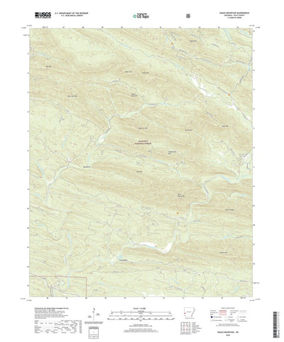 United States Geological Survey Eagle Mountain, AR (2020, 24000-Scale) digital map