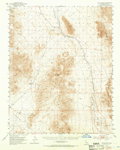 United States Geological Survey Eagle Mountain, CA (1951, 62500-Scale) digital map