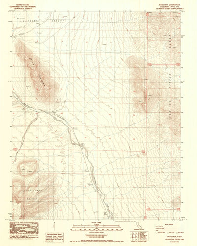 United States Geological Survey Eagle Mountain, CA (1988, 24000-Scale) digital map