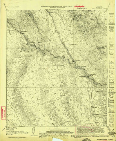 United States Geological Survey Eagle Mountain, TX (1916, 125000-Scale) digital map