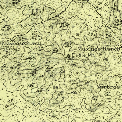 United States Geological Survey Eagle Mountain, TX (1916, 125000-Scale) digital map
