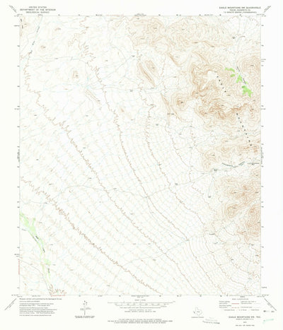 United States Geological Survey Eagle Mountains NW, TX (1972, 24000-Scale) digital map