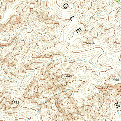 United States Geological Survey Eagle Mountains NW, TX (1972, 24000-Scale) digital map