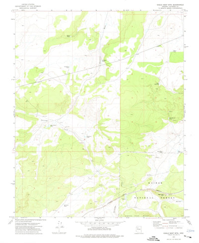 United States Geological Survey Eagle Nest Mountain, AZ (1973, 24000-Scale) digital map