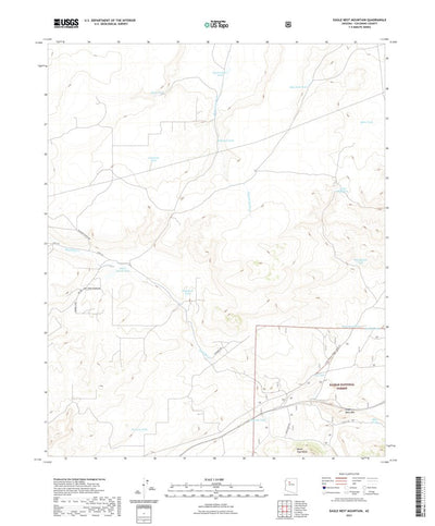 United States Geological Survey Eagle Nest Mountain, AZ (2021, 24000-Scale) digital map