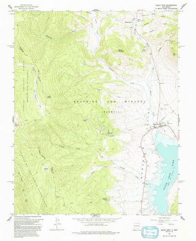 United States Geological Survey Eagle Nest, NM (1963, 24000-Scale) digital map