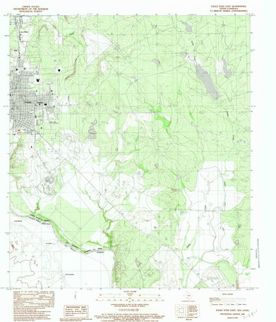 United States Geological Survey Eagle Pass East, TX (1983, 24000-Scale) digital map