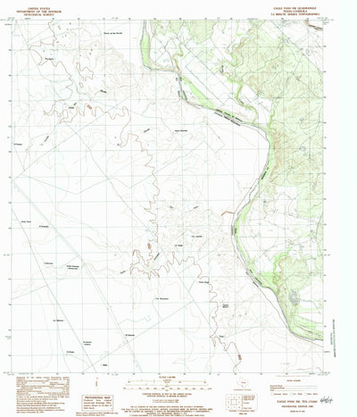 United States Geological Survey Eagle Pass SW, TX (1983, 24000-Scale) digital map